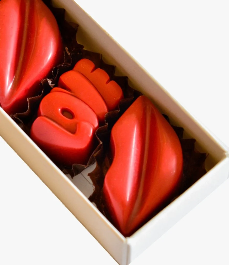 Valentine's Love and Kisses Chocolate Slider Box by Victorian 