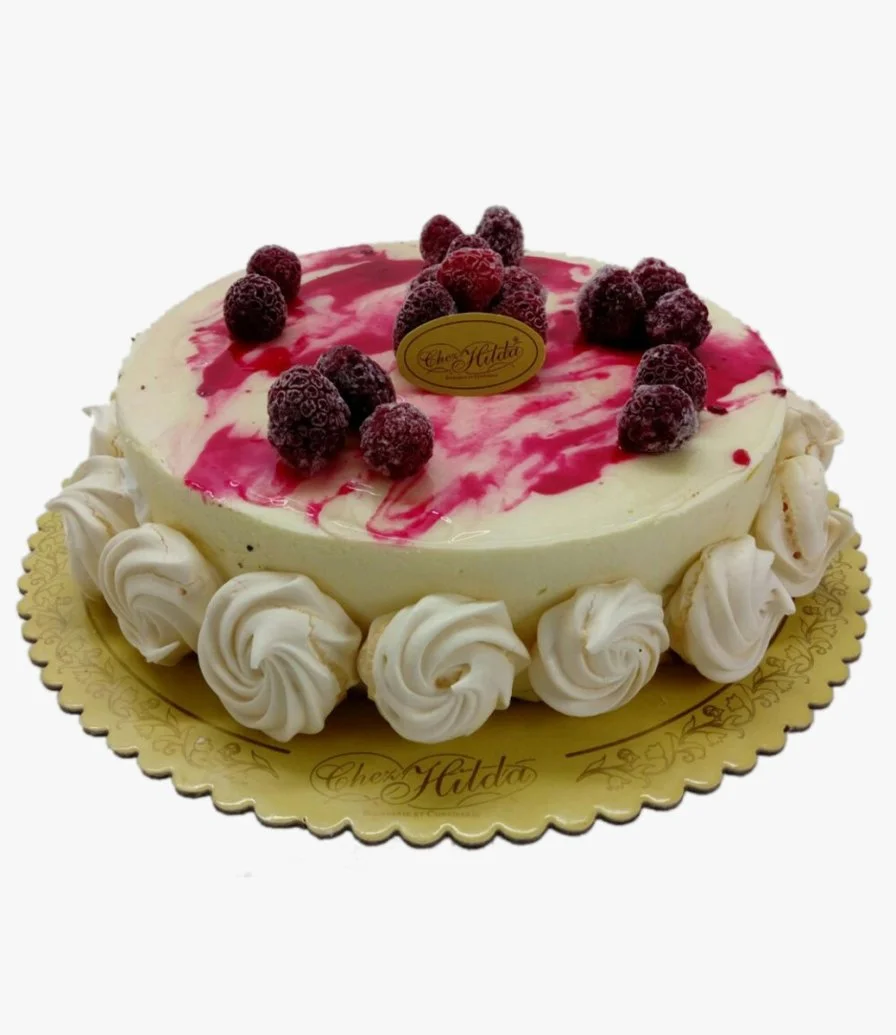 Vanilla Raspberry Cake by Chez Hilda Patisserie