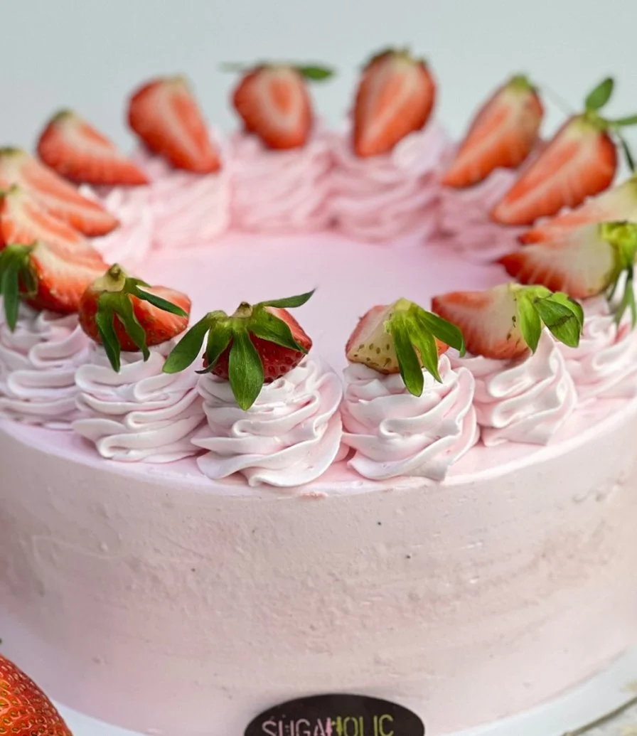 Vanilla Strawberry Cake by Sugaholic