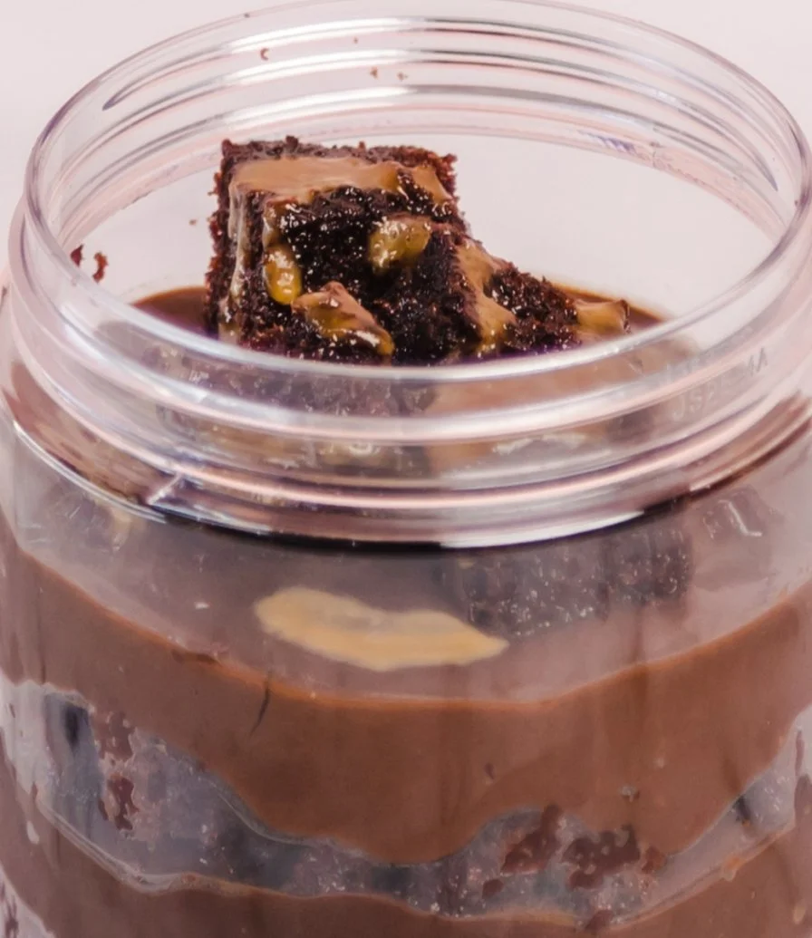 Set of 3 of Vegan Brownie Mess in Jar by SugarMoo