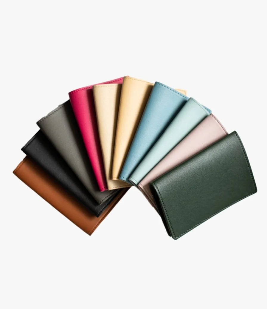 Vegan Leather Card Holder - Olive Green by Royal Page Co