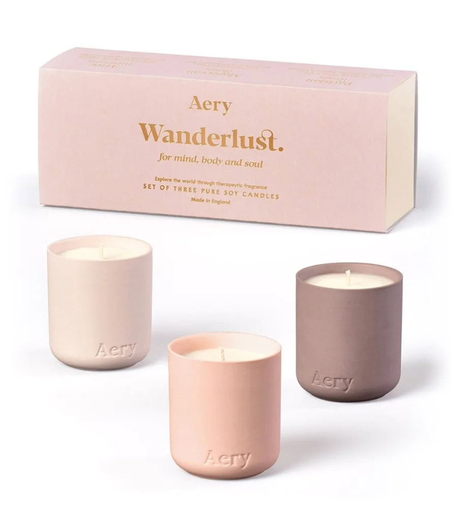 Wanderlust 3 Candle Gift Set (Aztec, Moroccan & Parisian Rose)