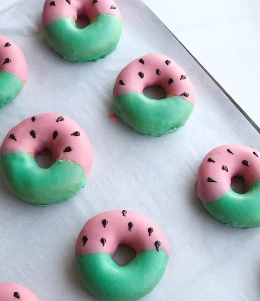 Watermelon Donuts