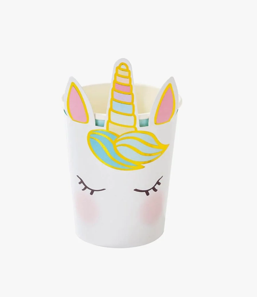 We Heart Unicorn Paper Cups 8pc Pack by Talking Tables
