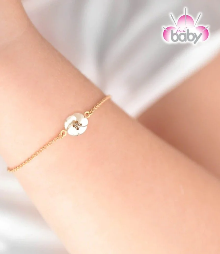 White Flower Bracelet 1