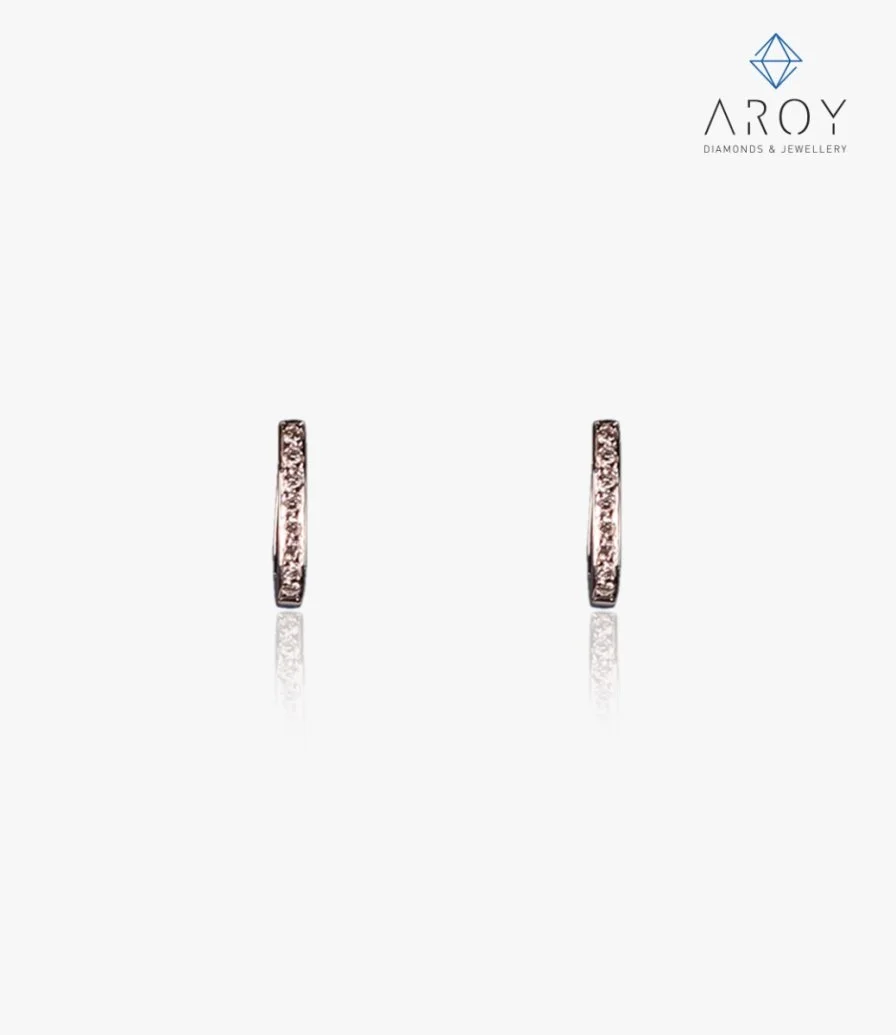White Gold J Earrings by AROY