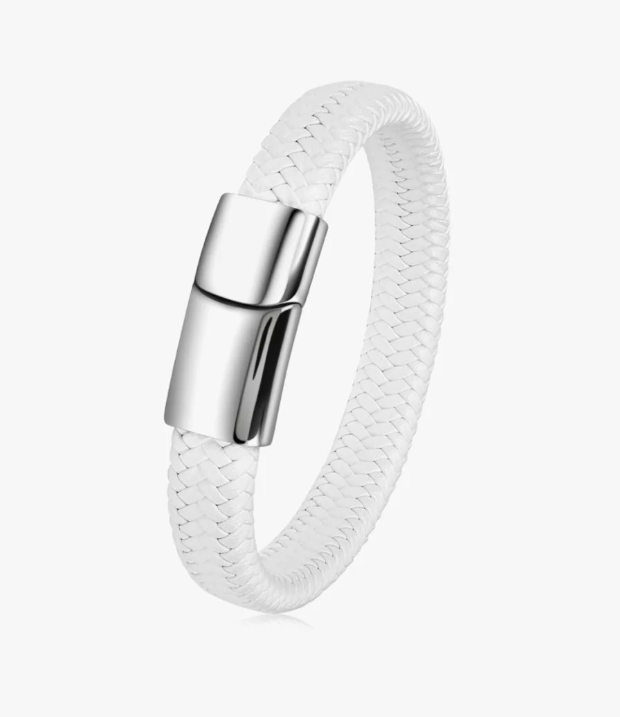 White Bracelet for Men by La Flor
