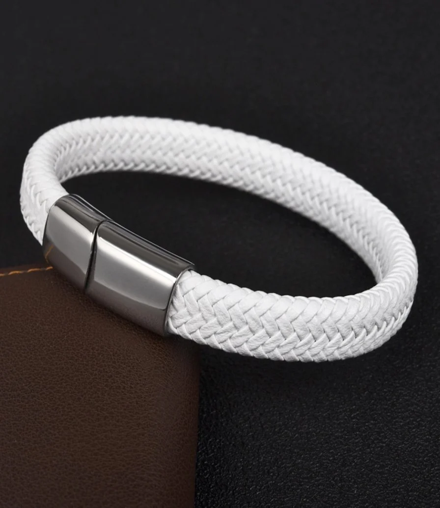 White Bracelet for Men by La Flor