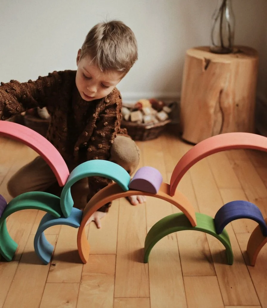 Wooden Rainbow Arches By Kinderfeets