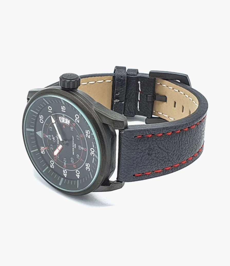 Xpearling Black Watch With Red Thread