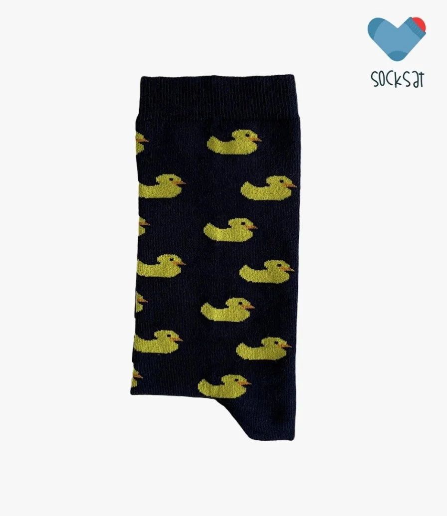 Yellow Rubber Ducks Socks by Socksat (2 Pairs)