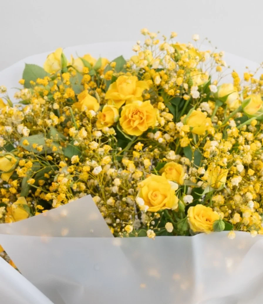 Yellow Sunshine Hand Bouquet