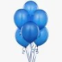 Light Blue Helium Latex Balloons (6)