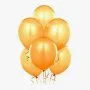 Gold Helium Latex Balloons (6) 