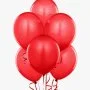 Red Helium Latex Balloons (6) 