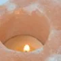 Natural-shaped Himalayan Salt Candle Holder 