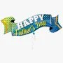 Happy Father's Day Banner Supershape Foil Balloon 