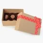 صندوق شوكولاتة الكريسماس بشريطة حمراء (6 قطع) من NJD 