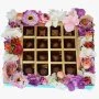 صندوق الشوكولاتة والزهور من NJD 