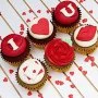 I Love U Valentine's Cupcakes by Sugar Sprinkles 