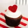Valentine's Glitter Heart Cupcakes by Sugar Sprinkles 