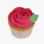 Valentine's Red Flower Cupcake by Sugar Sprinkles 