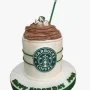 Starbucks-themed Cake by Sweet Cake