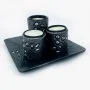 The Trio Silver Candle tray 