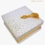 White & Gold Velvet Date Box