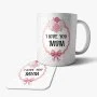 I Love You Mum Mug & Coaster