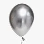 Silver Chrome Latex Balloons