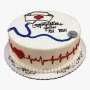 Medical Graduation Cake by Sugar Sprinkles