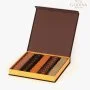 Assorted Carres Chocolate Brown Velvet Box by Godiva