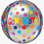 Congratulatory Foil Balloon With Dots Design
