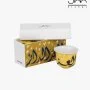 Gift Box of 2 Diwani Arabic Coffee Cups - Mustard