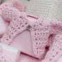 Baby Girl Teddy Crochet Decorated Chocolate Basket By Le Chocolatier