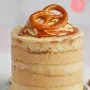 Baby Pretzel Twist Caramel Cake By Sugarmoo