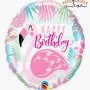 Birthday flamingo balloon