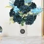 Blue Waves Artificial Flower Vase