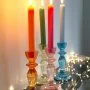 Boho Green Glass Candle Holder by Talking Tables
