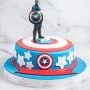 Captin America Design Cake By Sugar Daddy's Bakery 