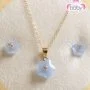 Chalcedony Floral Set