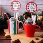 Christmas Mugs with Chocolate Boms by Lilac (2Pcs) 