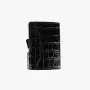 CIKAW - SANTHOME Genuine Leather RFID Cards Wallet Black
