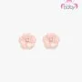 Pink Diamond Floral Earrings