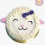 Sheep-Shaped Double Layer Cookie Cake (2)