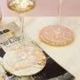 Drink Coasters - White Celestite Set of 4  By Cristina Re