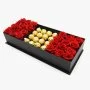 Elegant Acrylic Red Roses and Ferrero Box