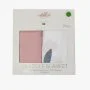 Set of 2, 100% Organic cotton blankets (milestone + pink) by Elli Junior