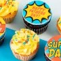 Father's Day SuperDad Cupcakes by Cake Social